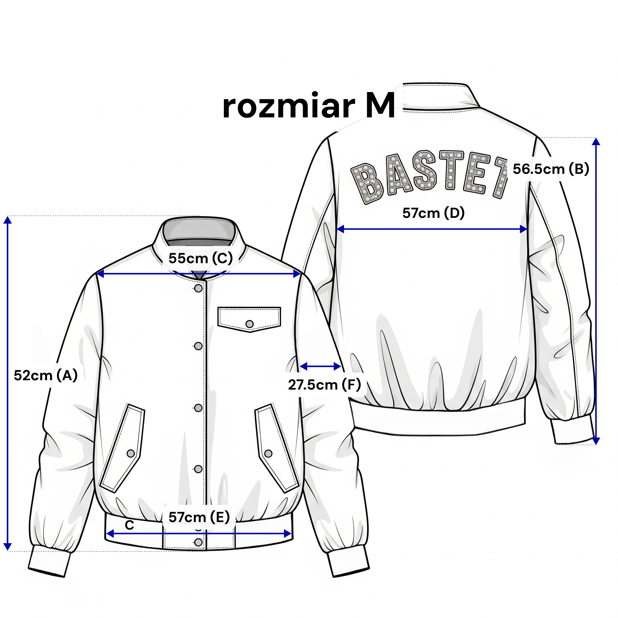 Tracksuit bomber jacket with logo - stand-up collar, buttons and lining