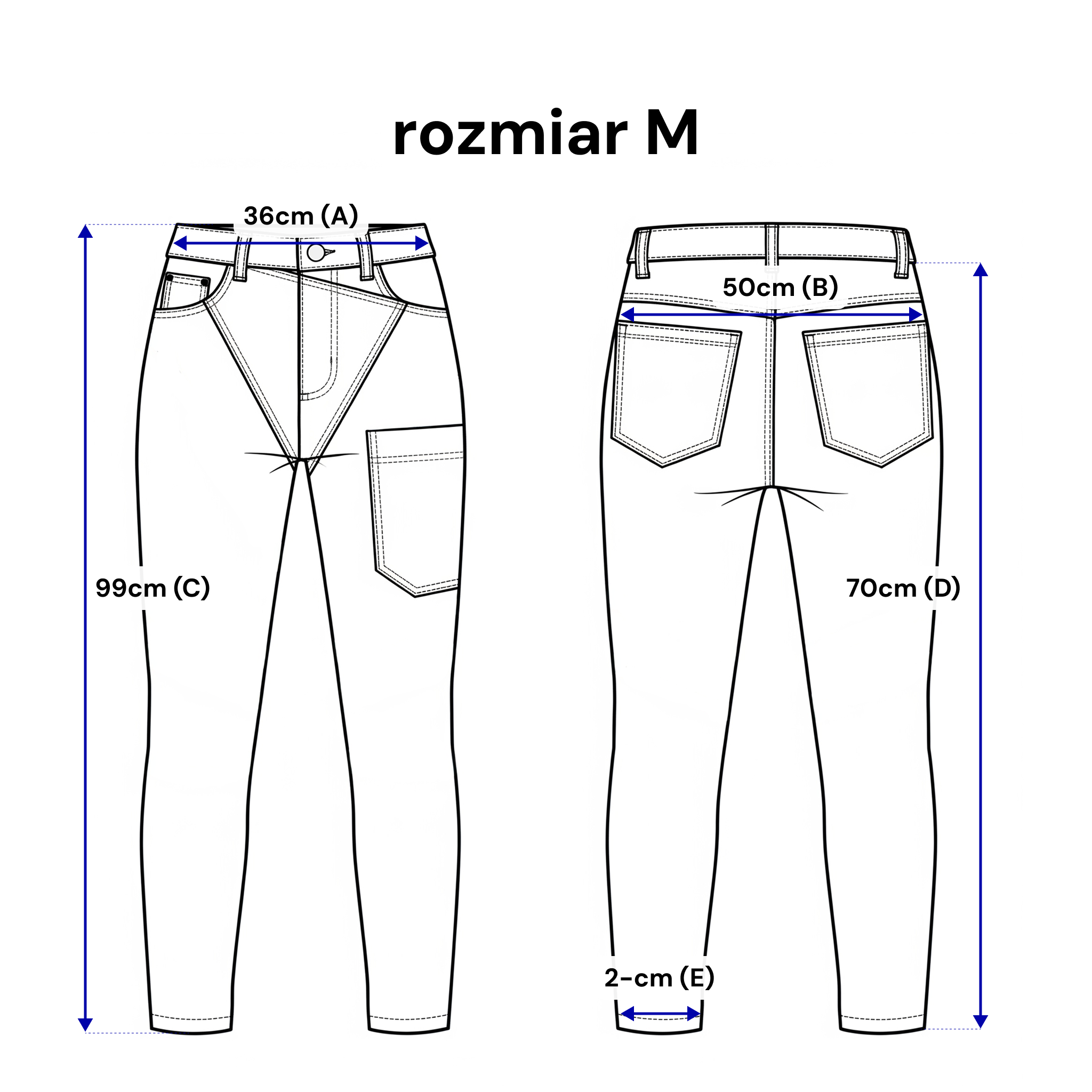 Spodnie MOM z ozdobnymi kieszeniami