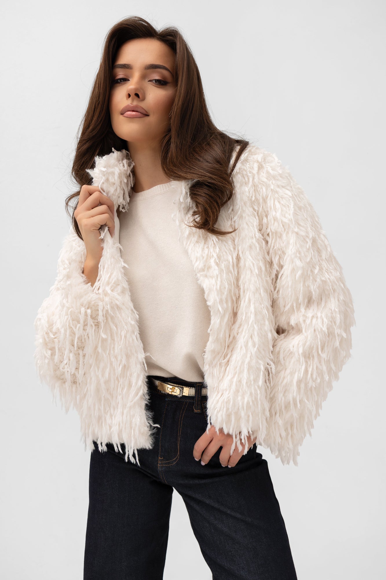 Spodnie jeansowe "Wide Leg" - Bastet by Agnieszka Włodarczyk