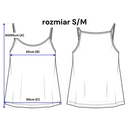 Lniany top damski na ramiączkach – styl boho