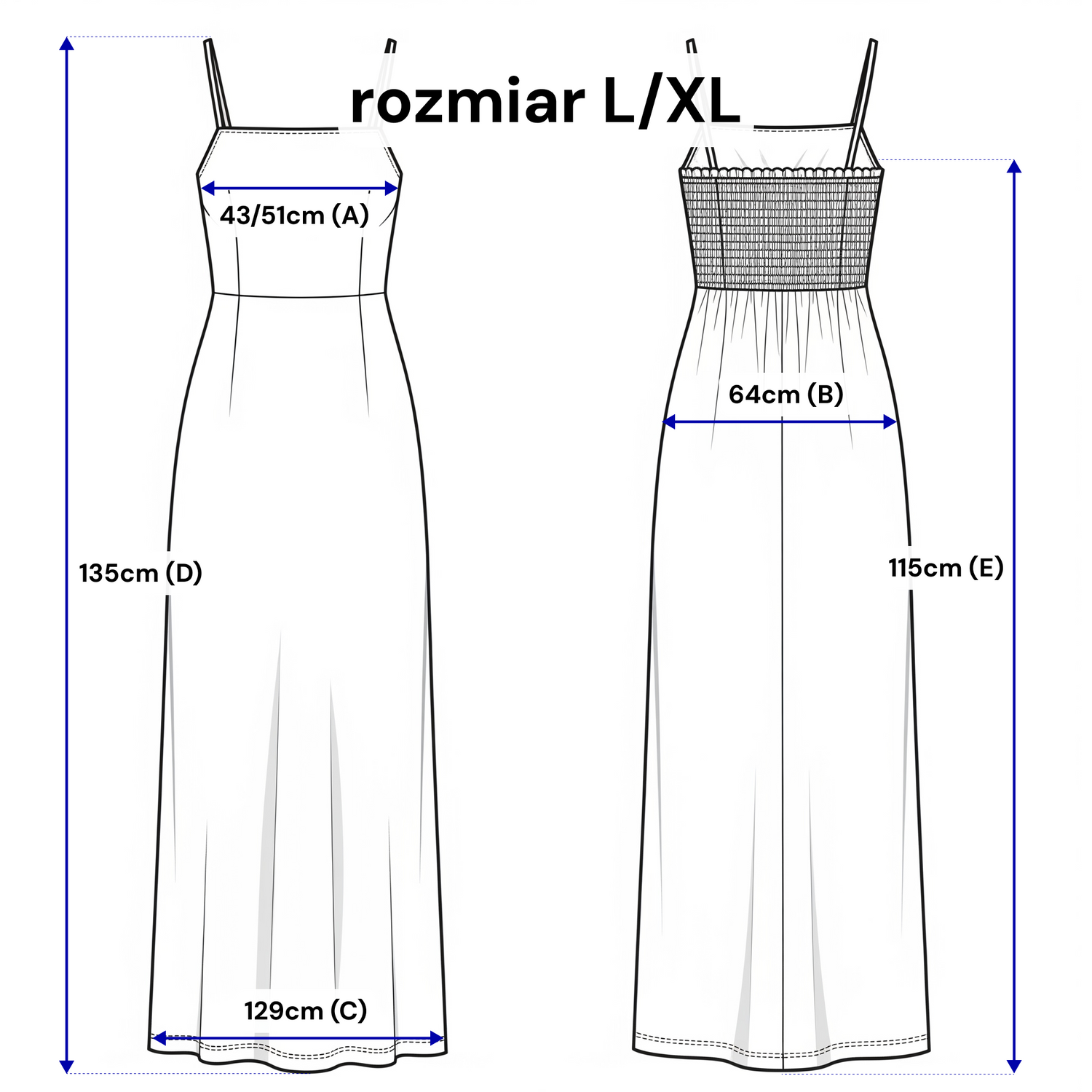 Lniana sukienka maxi na ramiączkach – rozkloszowana i przewiewna
