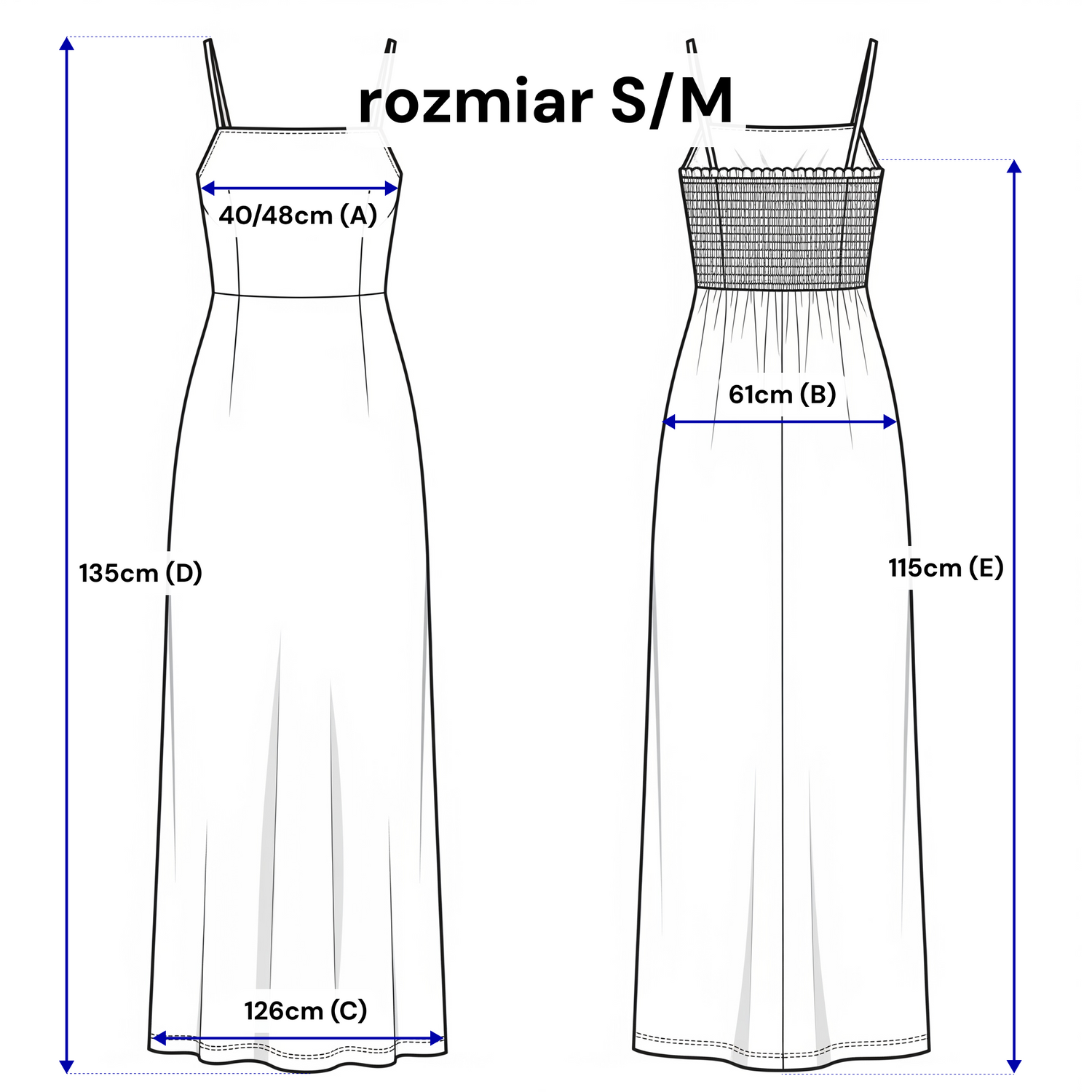 Lniana sukienka maxi na ramiączkach – rozkloszowana i przewiewna