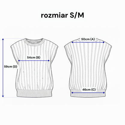 Błyszczący Top Warkoczowy z Cekinami GLOW