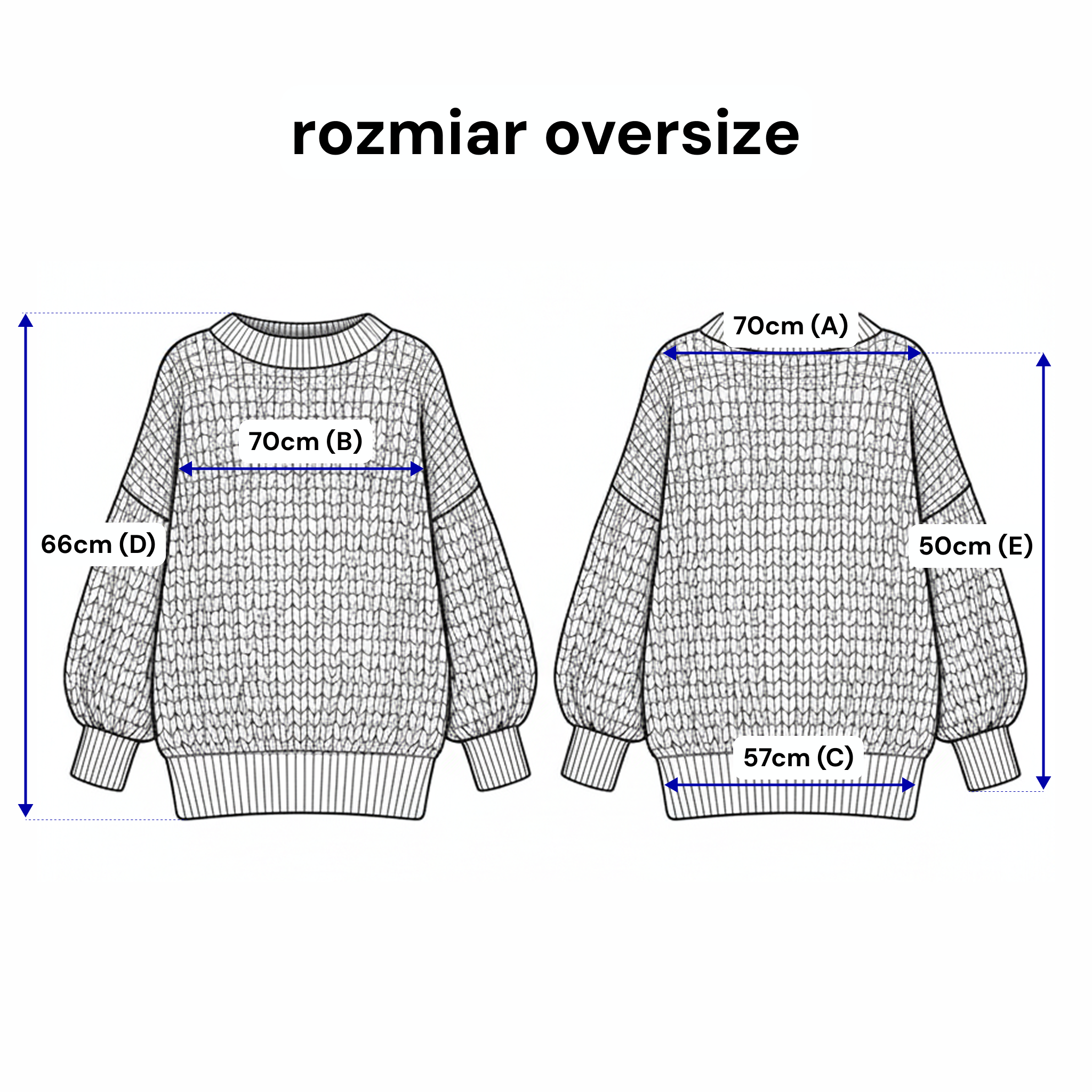 Miękki Sweter Oversize o Grubym Splocie CLOUD