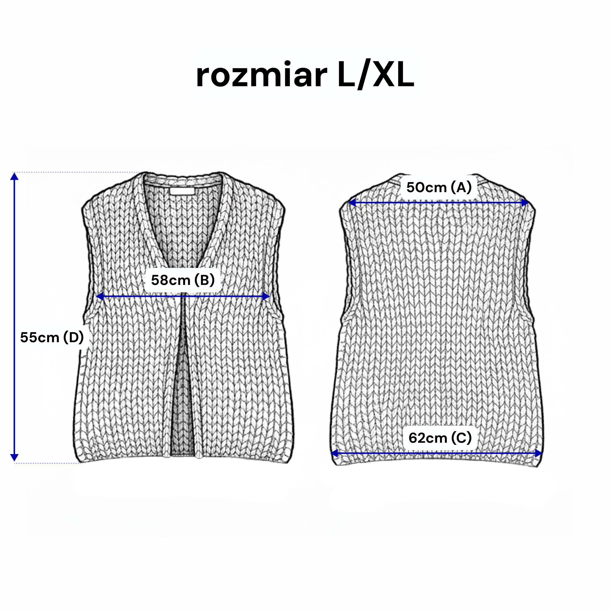 Otulający Kardigan o Grubym Splocie COZY