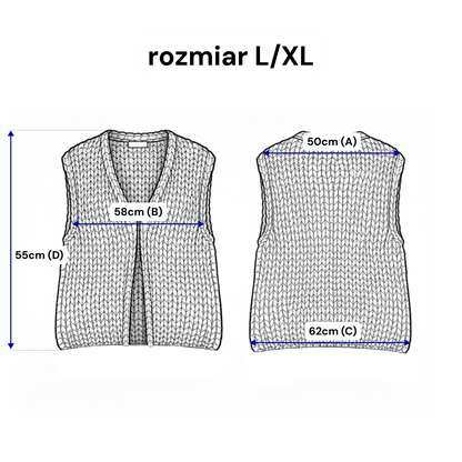 Otulający Kardigan o Grubym Splocie COZY