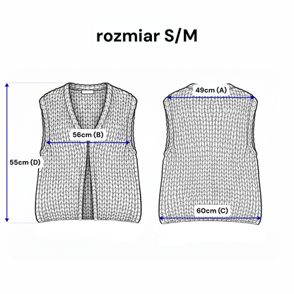 Otulający Kardigan o Grubym Splocie COZY