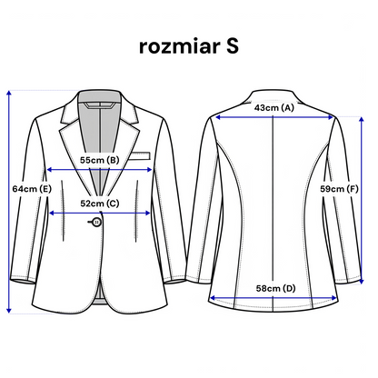Elegancki Żakiet damski z klapami