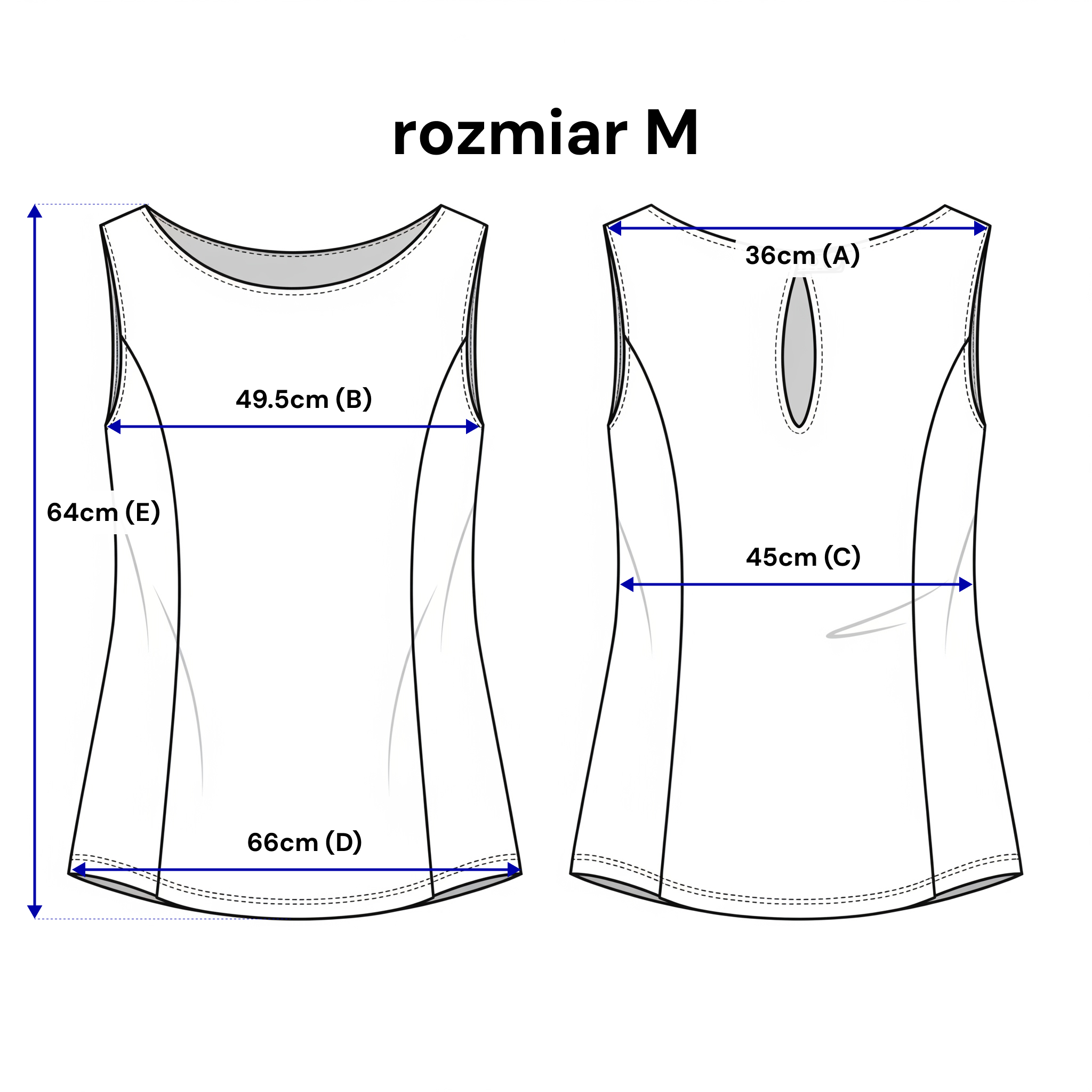 Taliowany top bez rękawów z półokrągłym dekoltem – elegancki minimalizm