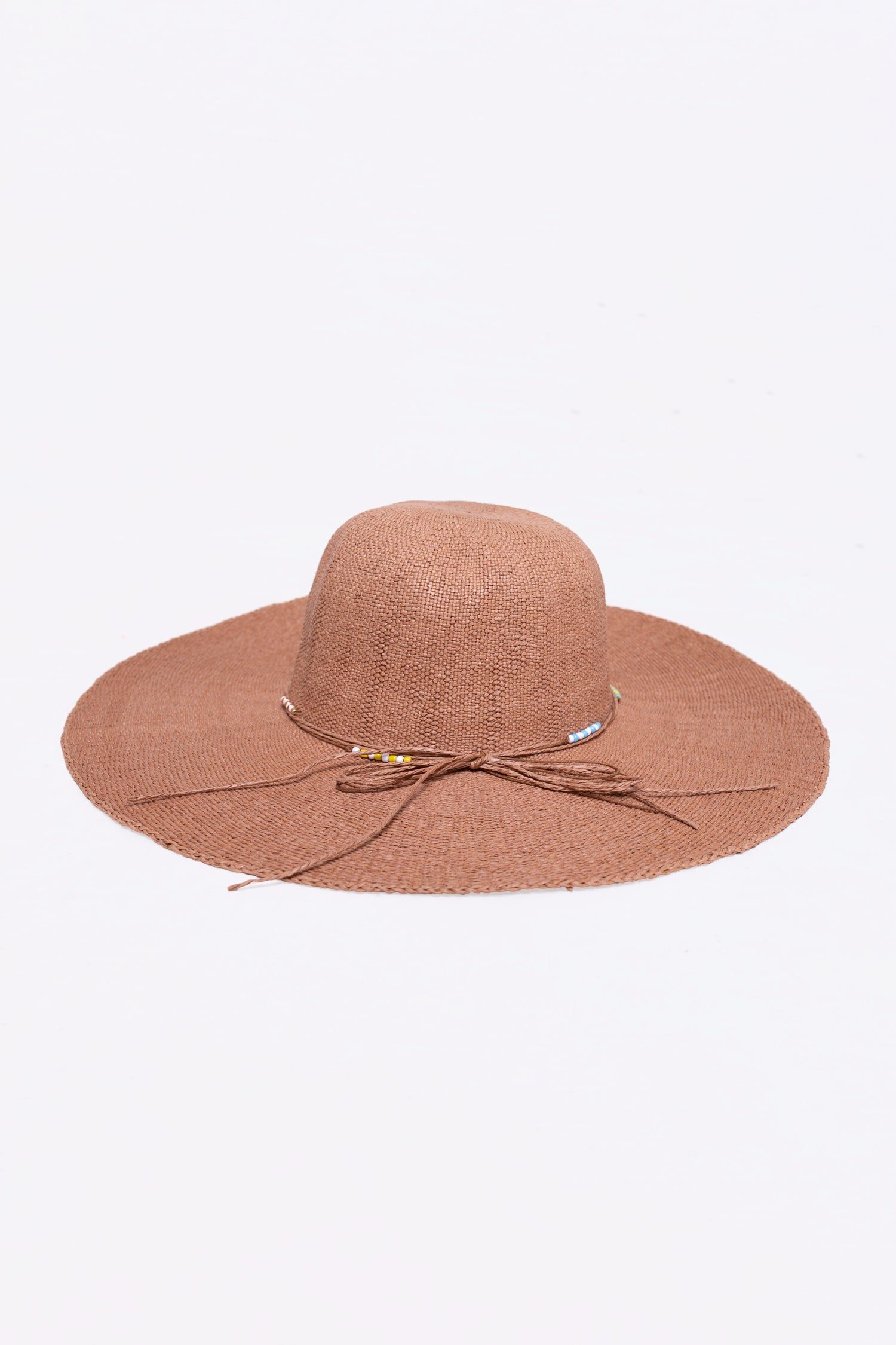 AMBRE Kapelusz damski boho z szerokim rondem
