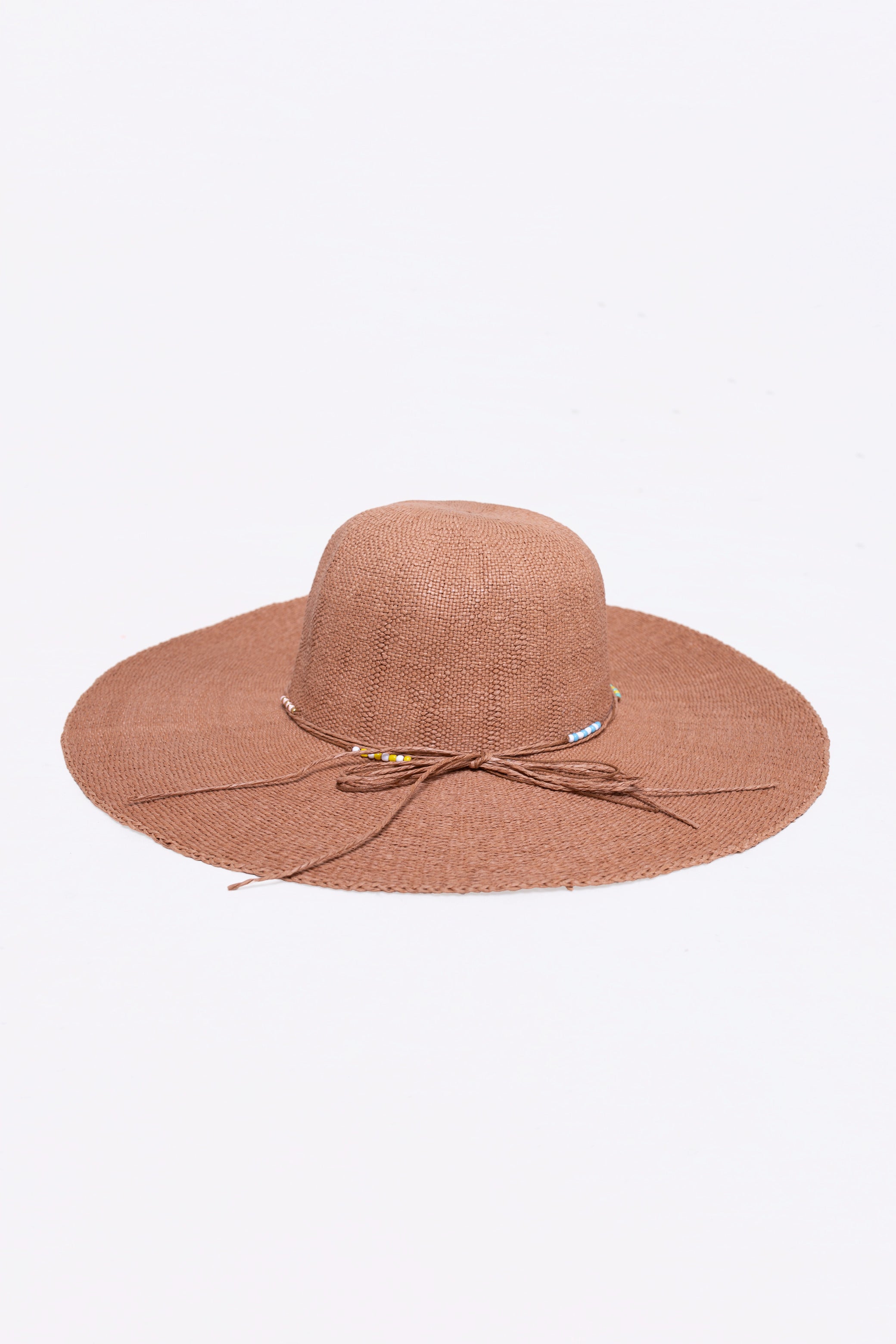 AMBRE Kapelusz damski boho z szerokim rondem