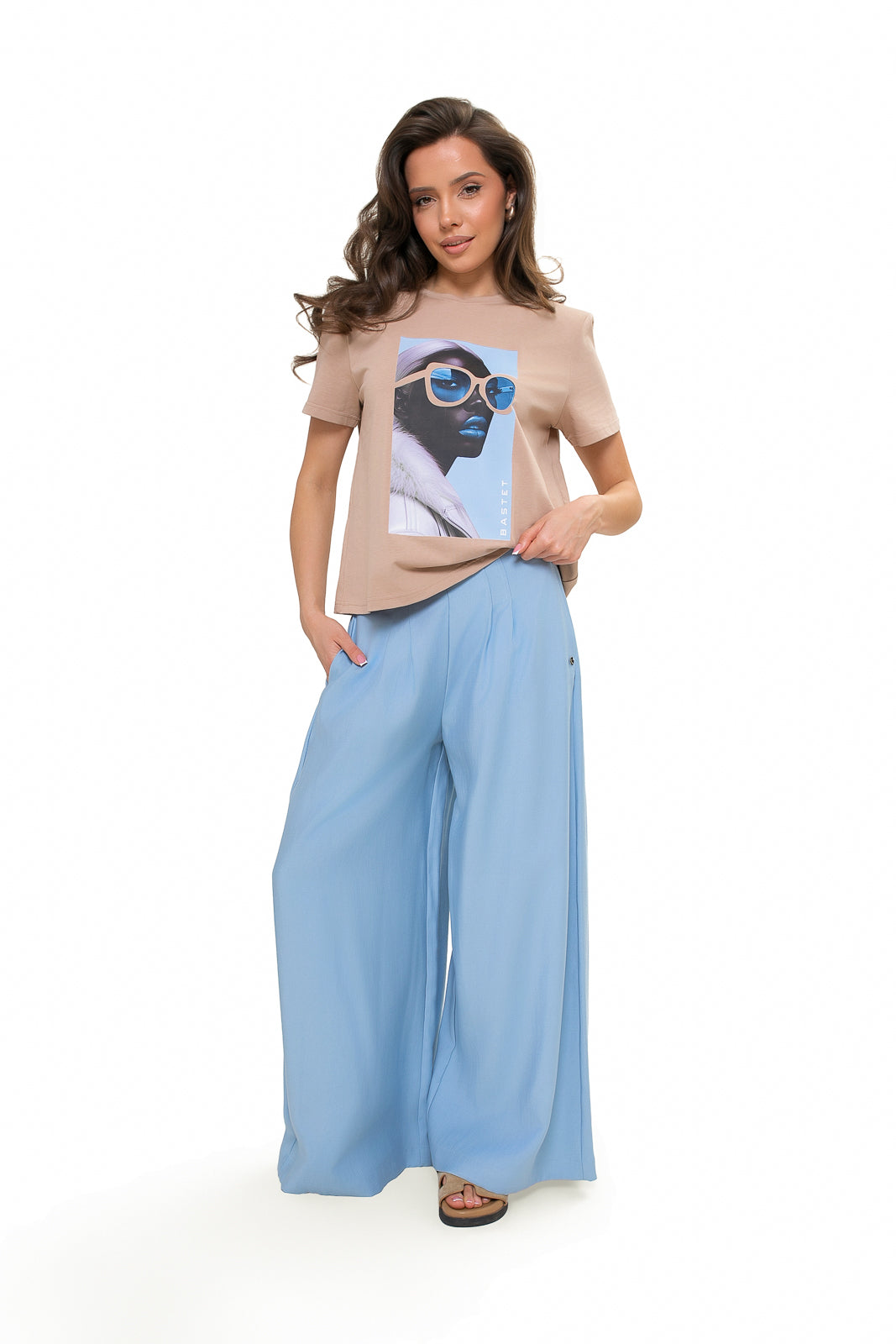 Bawełniany T-shirt damski Bastet Girl