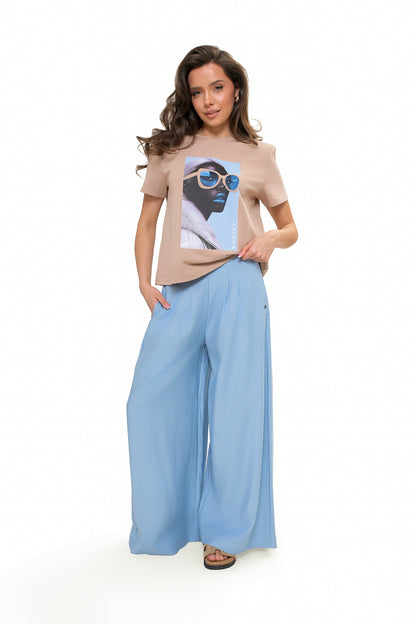 Bawełniany T-shirt damski Bastet Girl