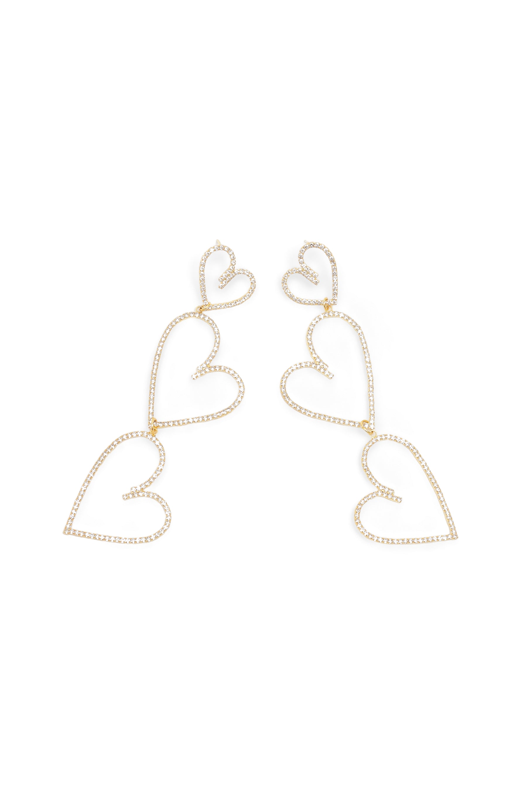 Kolczyki - złote serca