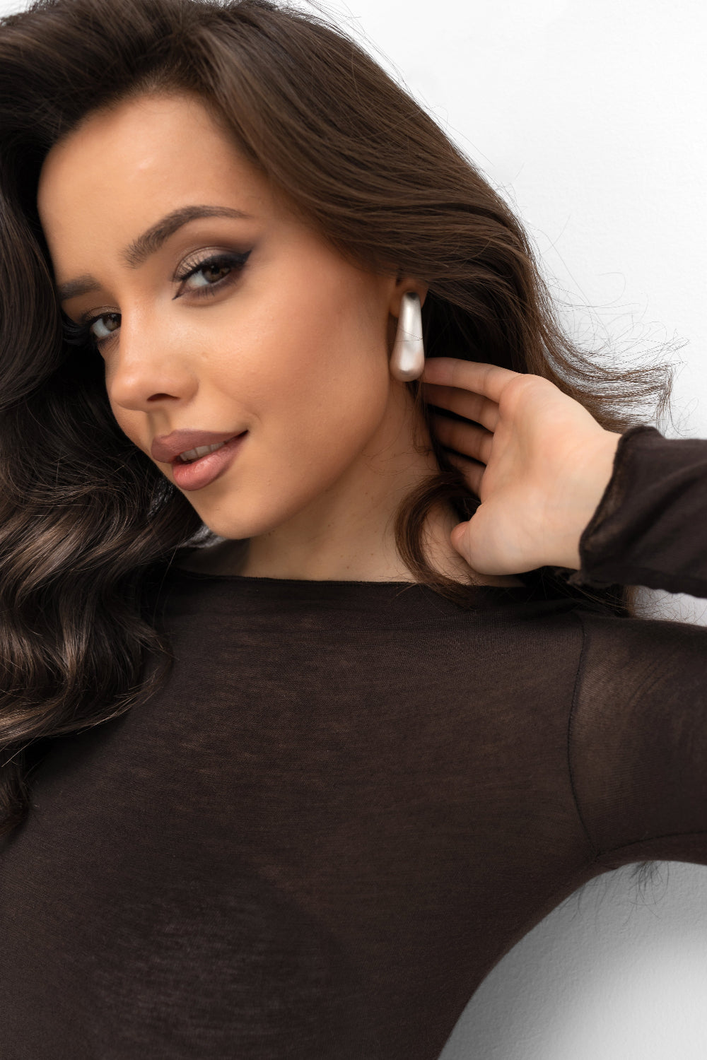 Kolczyki - srebrna łezka