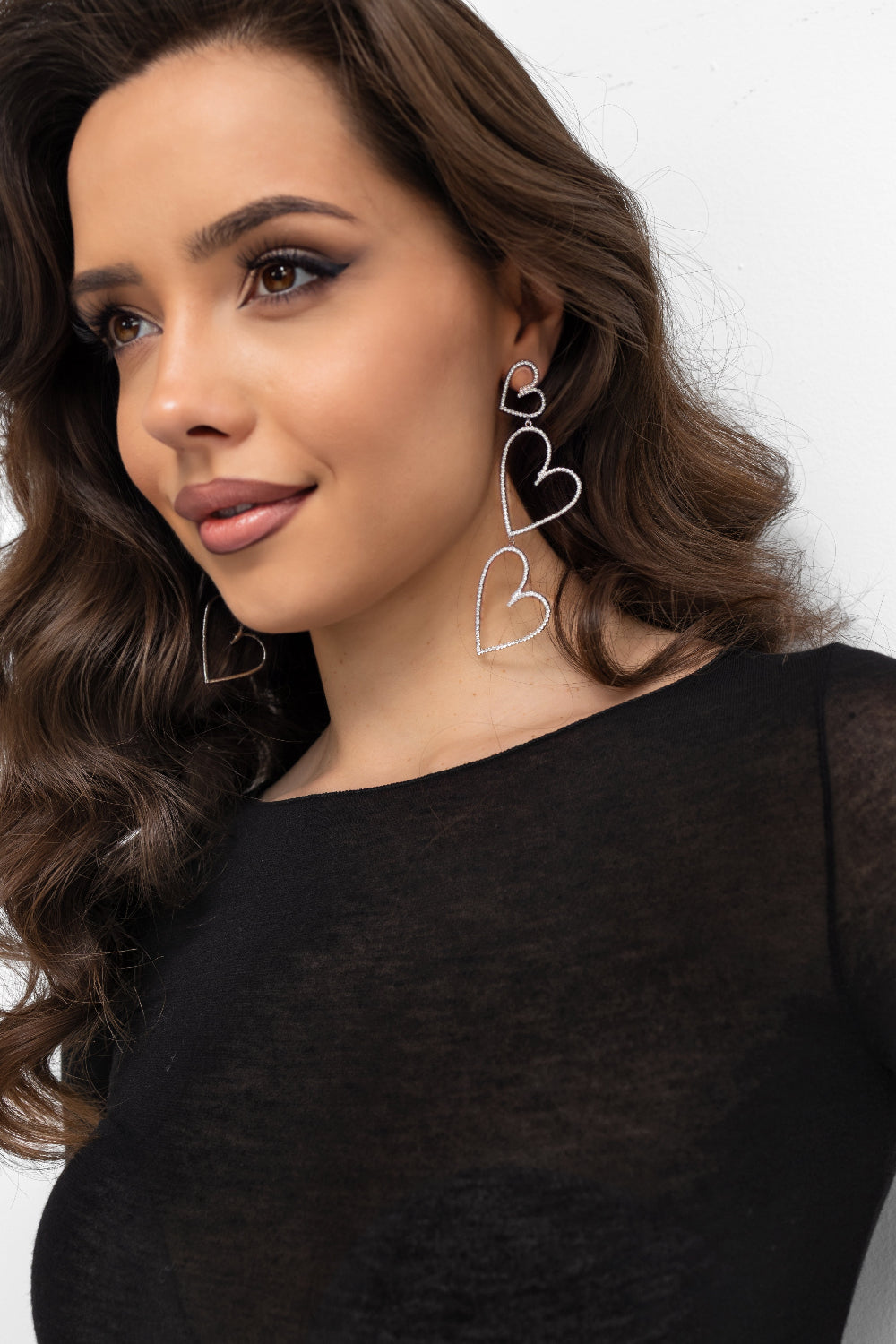 Kolczyki - srebrne serca